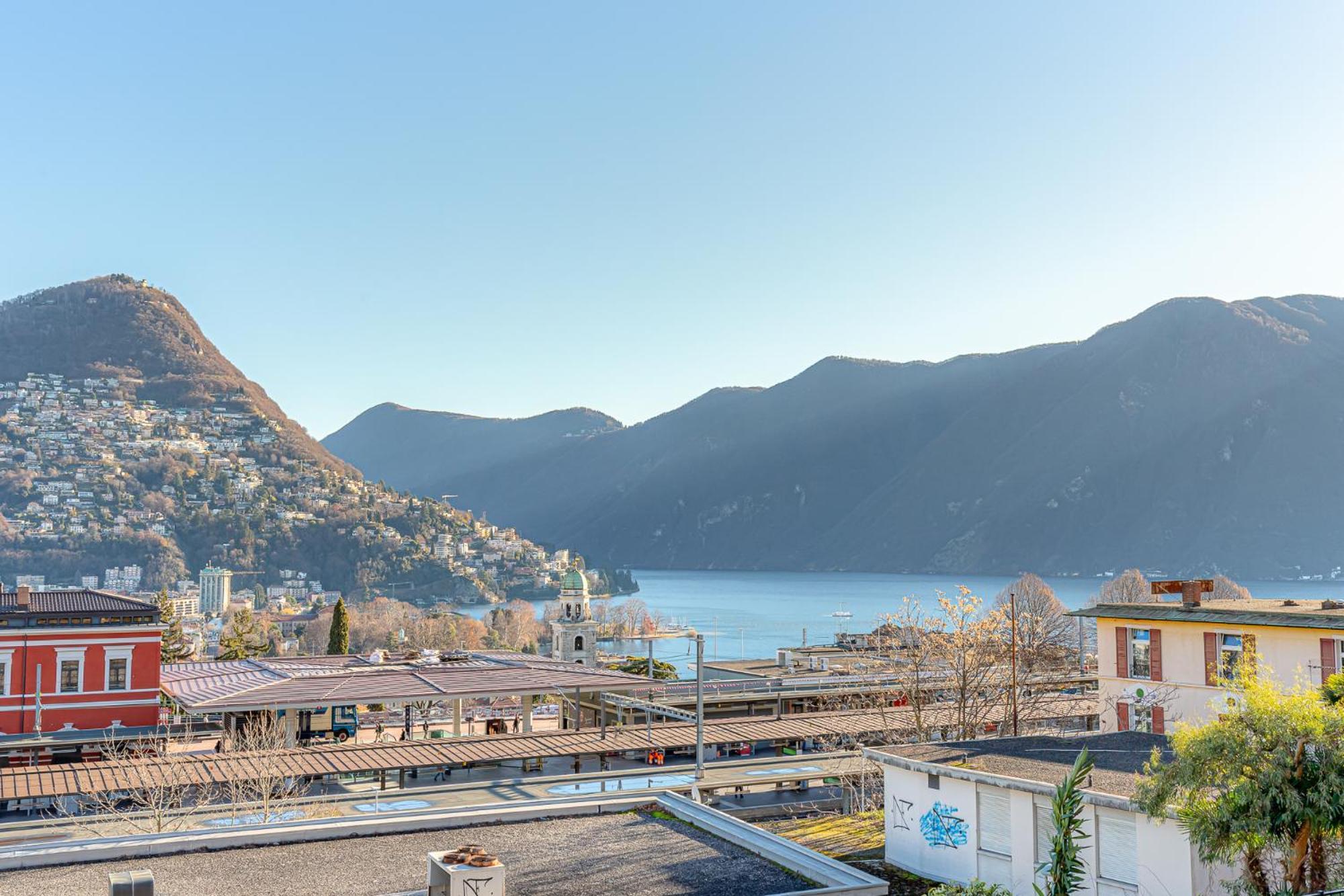 Imperial Of Lugano 3 With A Lake View Behind The Station And 10 Min From The Lake Of Lugano Kültér fotó
